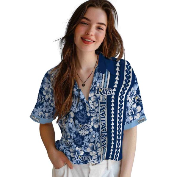 custom-tampa-bay-rays-hibiscus-arrows-navy-white-hawaiian-shirt-latest-model custom tampa bay rays hibiscus arrows navy white hawaiian shirt latest model