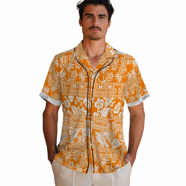 custom-tennessee-volunteers-tribal-stripes-orange-white-hawaiian-shirt-fashion-forward custom tennessee volunteers tribal stripes orange white hawaiian shirt fashion forward
