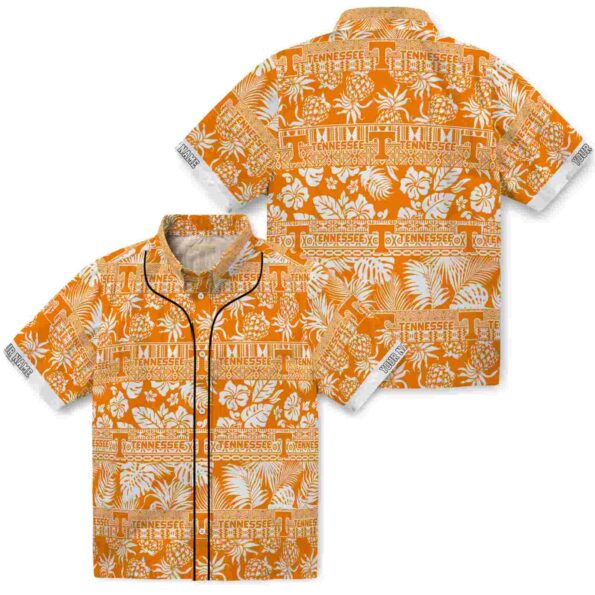 custom-tennessee-volunteers-tribal-stripes-orange-white-hawaiian-shirt-high-quality custom tennessee volunteers tribal stripes orange white hawaiian shirt high quality