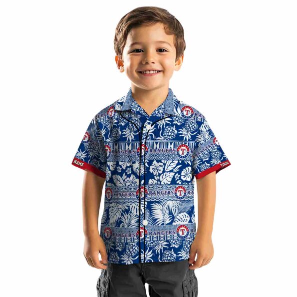 custom texas rangers tribal stripes blue white hawaiian shirt top rated