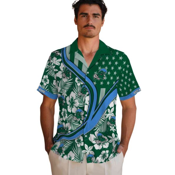 custom-tulane-green-wave-floral-wave-green-white-hawaiian-shirt-fashion-forward custom tulane green wave floral wave green white hawaiian shirt fashion forward