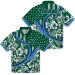custom-tulane-green-wave-floral-wave-green-white-hawaiian-shirt-best-selling