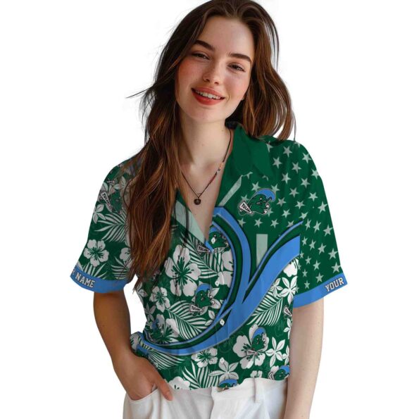 custom-tulane-green-wave-floral-wave-green-white-hawaiian-shirt-latest-model custom tulane green wave floral wave green white hawaiian shirt latest model
