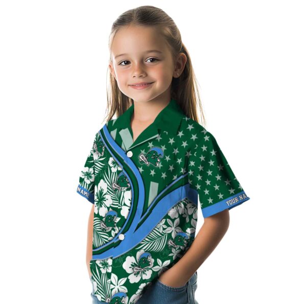 custom-tulane-green-wave-floral-wave-green-white-hawaiian-shirt-premium-grade custom tulane green wave floral wave green white hawaiian shirt premium grade