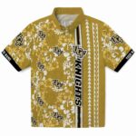 UCF Knights Hawaiian Shirt - Custom Hibiscus Arrows Gold White 1 custom-ucf-knights-hibiscus-arrows-gold-white-hawaiian-shirt-best-selling