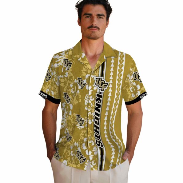 custom-ucf-knights-hibiscus-arrows-gold-white-hawaiian-shirt-fashion-forward custom ucf knights hibiscus arrows gold white hawaiian shirt fashion forward