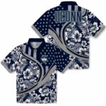 custom-uconn-huskies-floral-wave-blue-white-hawaiian-shirt-best-selling