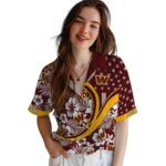 custom-washington-commanders-floral-wave-burgundy-white-hawaiian-shirt-best-selling