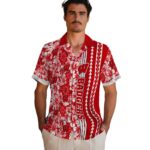 custom-wisconsin-badgers-hibiscus-arrows-red-white-hawaiian-shirt-best-selling