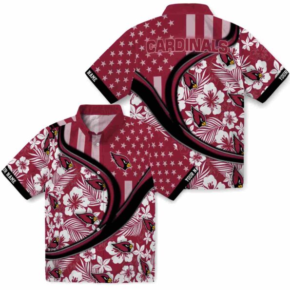 customized-arizona-cardinals-floral-wave-red-white-hawaiian-shirt-high-quality customized arizona cardinals floral wave red white hawaiian shirt high quality
