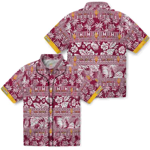 customized-arizona-state-sun-devils-tribal-stripes-maroon-white-hawaiian-shirt-high-quality customized arizona state sun devils tribal stripes maroon white hawaiian shirt high quality