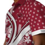 customized-arkansas-razorbacks-floral-wave-red-white-hawaiian-shirt-best-selling