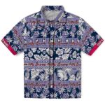 Atlanta Braves Hawaiian Shirt - Customized Tribal Stripes Navy White 1 customized-atlanta-braves-tribal-stripes-navy-white-hawaiian-shirt-best-selling