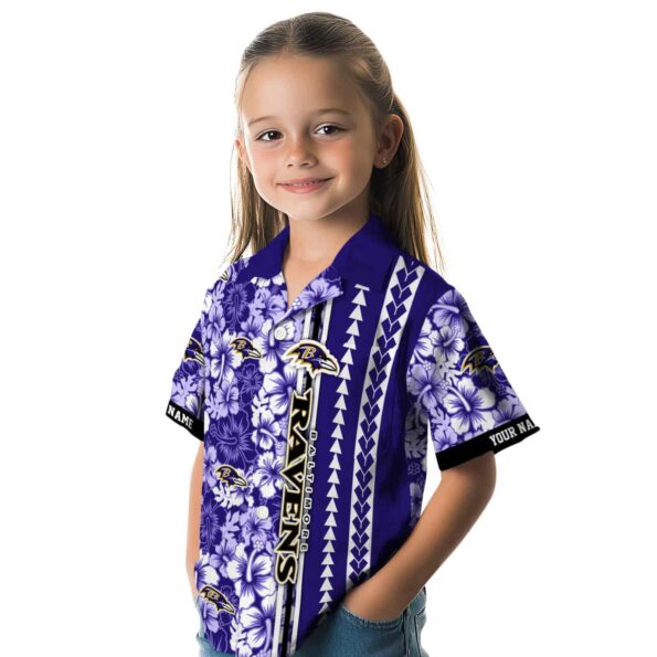 customized-baltimore-ravens-hibiscus-arrows-purple-white-hawaiian-shirt-premium-grade customized baltimore ravens hibiscus arrows purple white hawaiian shirt premium grade
