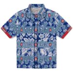 Chicago Cubs Hawaiian Shirt - Customized Tribal Stripes Blue White 1 customized-chicago-cubs-tribal-stripes-blue-white-hawaiian-shirt-best-selling
