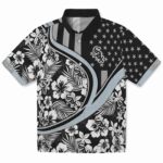 Chicago White Sox Hawaiian Shirt - Customized Floral Wave Black White 1 customized-chicago-white-sox-floral-wave-black-white-hawaiian-shirt-best-selling