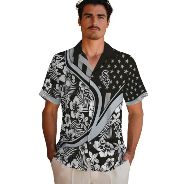 customized-chicago-white-sox-floral-wave-black-white-hawaiian-shirt-fashion-forward customized chicago white sox floral wave black white hawaiian shirt fashion forward