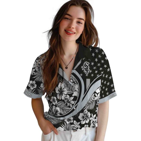 customized-chicago-white-sox-floral-wave-black-white-hawaiian-shirt-latest-model customized chicago white sox floral wave black white hawaiian shirt latest model