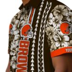 customized-cleveland-browns-hibiscus-arrows-brown-white-hawaiian-shirt-best-selling