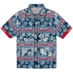 Cleveland Guardians Hawaiian Shirt - Customized Tribal Stripes Navy Blue White 1 customized-cleveland-guardians-tribal-stripes-navy-blue-white-hawaiian-shirt-best-selling