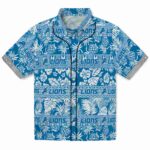 Detroit Lions Hawaiian Shirt - Customized Tribal Stripes Blue White 1 customized-detroit-lions-tribal-stripes-blue-white-hawaiian-shirt-best-selling