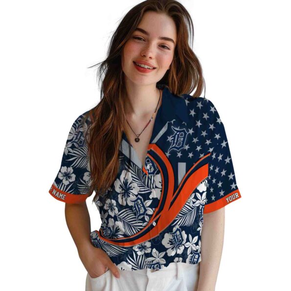 customized-detroit-tigers-floral-wave-navy-white-hawaiian-shirt-latest-model customized detroit tigers floral wave navy white hawaiian shirt latest model