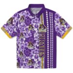 East Carolina Pirates Hawaiian Shirt - Customized Hibiscus Arrows Purple White 1 customized-east-carolina-pirates-hibiscus-arrows-purple-white-hawaiian-shirt-best-selling