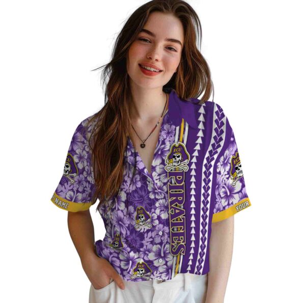 customized-east-carolina-pirates-hibiscus-arrows-purple-white-hawaiian-shirt-latest-model customized east carolina pirates hibiscus arrows purple white hawaiian shirt latest model