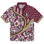 Florida State Seminoles Hawaiian Shirt - Customized Floral Wave Garnet White 1 customized-florida-state-seminoles-floral-wave-garnet-white-hawaiian-shirt-best-selling