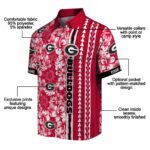 customized-georgia-bulldogs-hibiscus-arrows-red-white-hawaiian-shirt-best-selling