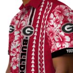 customized-georgia-bulldogs-hibiscus-arrows-red-white-hawaiian-shirt-best-selling