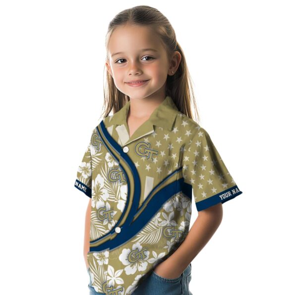 customized-georgia-tech-yellow-jackets-floral-wave-gold-white-hawaiian-shirt-premium-grade customized georgia tech yellow jackets floral wave gold white hawaiian shirt premium grade