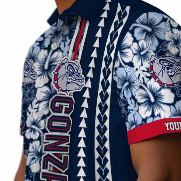 customized-gonzaga-bulldogs-hibiscus-arrows-blue-white-hawaiian-shirt-trendy customized gonzaga bulldogs hibiscus arrows blue white hawaiian shirt trendy
