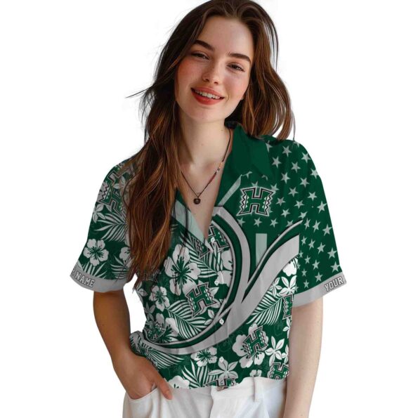 customized-hawaii-rainbow-warriors-floral-wave-green-white-hawaiian-shirt-latest-model customized hawaii rainbow warriors floral wave green white hawaiian shirt latest model