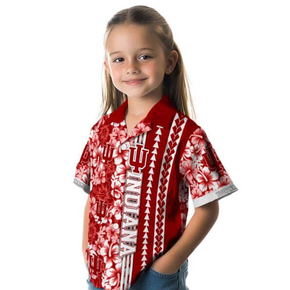 customized-indiana-hoosiers-hibiscus-arrows-red-white-hawaiian-shirt-premium-grade customized indiana hoosiers hibiscus arrows red white hawaiian shirt premium grade