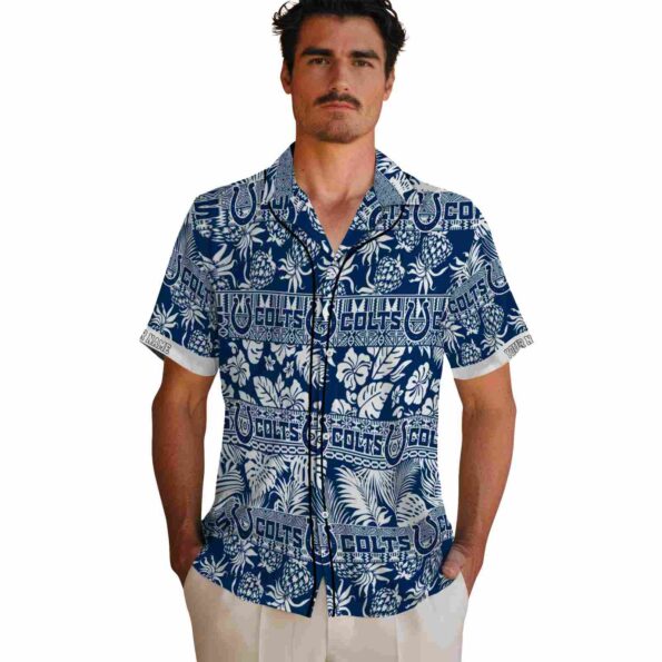 customized-indianapolis-colts-tribal-stripes-blue-white-hawaiian-shirt-fashion-forward customized indianapolis colts tribal stripes blue white hawaiian shirt fashion forward