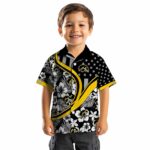 customized-iowa-hawkeyes-floral-wave-black-white-hawaiian-shirt-best-selling
