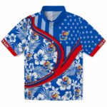 customized-kansas-jayhawks-floral-wave-blue-white-hawaiian-shirt-best-selling
