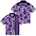 customized-kansas-state-wildcats-hibiscus-arrows-purple-white-hawaiian-shirt-best-selling