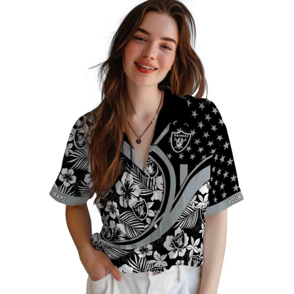 customized-las-vegas-raiders-floral-wave-black-white-hawaiian-shirt-latest-model customized las vegas raiders floral wave black white hawaiian shirt latest model