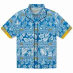 Los Angeles Chargers Hawaiian Shirt - Customized Tribal Stripes Blue White 1 customized-los-angeles-chargers-tribal-stripes-blue-white-hawaiian-shirt-best-selling