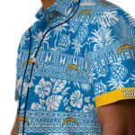 customized-los-angeles-chargers-tribal-stripes-blue-white-hawaiian-shirt-best-selling