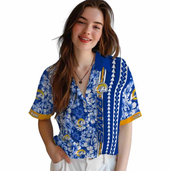 customized-los-angeles-rams-hibiscus-arrows-blue-white-hawaiian-shirt-latest-model customized los angeles rams hibiscus arrows blue white hawaiian shirt latest model