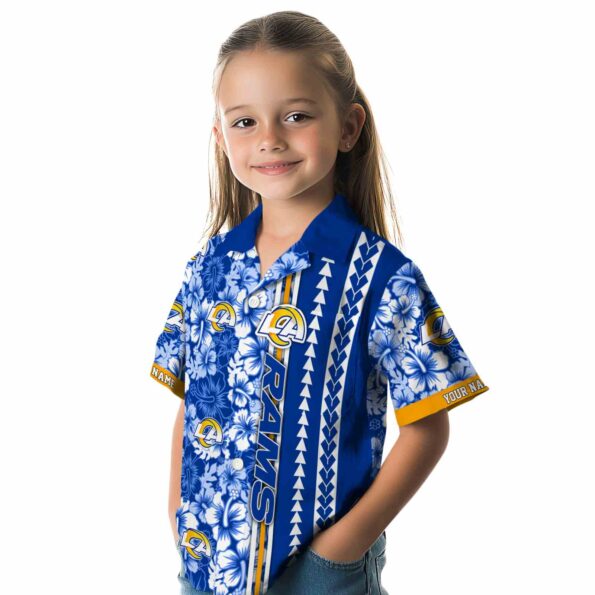 customized-los-angeles-rams-hibiscus-arrows-blue-white-hawaiian-shirt-premium-grade customized los angeles rams hibiscus arrows blue white hawaiian shirt premium grade