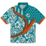 Miami Dolphins Hawaiian Shirt - Customized Floral Wave Aqua White 1 customized-miami-dolphins-floral-wave-aqua-white-hawaiian-shirt-best-selling
