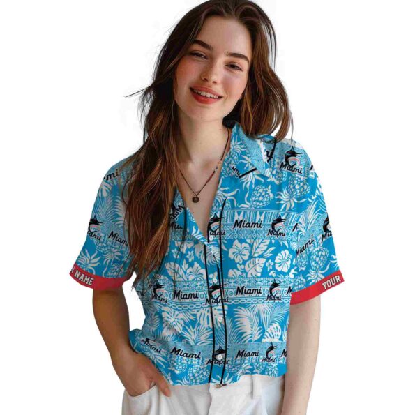 customized-miami-marlins-tribal-stripes-blue-white-hawaiian-shirt-latest-model customized miami marlins tribal stripes blue white hawaiian shirt latest model