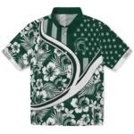 Michigan State Spartans Hawaiian Shirt - Customized Floral Wave Green White 1 customized-michigan-state-spartans-floral-wave-green-white-hawaiian-shirt-best-selling