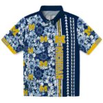 Michigan Wolverines Hawaiian Shirt - Customized Hibiscus Arrows Blue White 1 customized-michigan-wolverines-hibiscus-arrows-blue-white-hawaiian-shirt-best-selling
