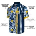 customized-michigan-wolverines-hibiscus-arrows-blue-white-hawaiian-shirt-best-selling