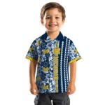 customized-michigan-wolverines-hibiscus-arrows-blue-white-hawaiian-shirt-best-selling